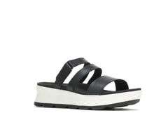 Hush Puppies Andi Slide Black Leather | Women Sandals