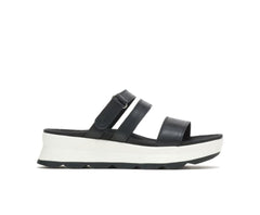 Hush Puppies Andi Slide Black Leather | Women Sandals
