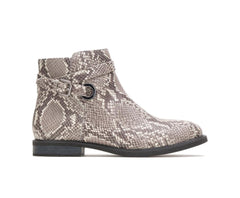 Hush Puppies Bailey Strap Boot Natural Snake Leather | Women Boots