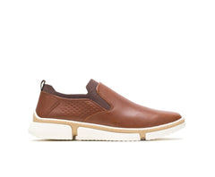 Hush Puppies Bennet Plain Toe Slip-On Cognac Leather | Men Sneakers