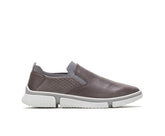 Hush Puppies Bennet Plain Toe Slip-On Dark Grey Leather | Men Sneakers
