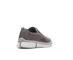 Hush Puppies Bennet Plain Toe Slip-On Dark Grey Leather | Men Sneakers