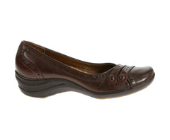 Hush Puppies Burlesque Dark Brown Leather | Women Walking Shoes