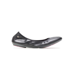Hush Puppies Chaste Ballet Black Leather | Women Flats & Slip-Ons