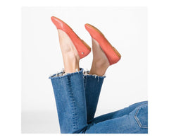 Hush Puppies Chaste Ballet Ginger Spice Leather | Women Flats & Slip-Ons