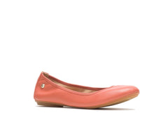 Hush Puppies Chaste Ballet Ginger Spice Leather | Women Flats & Slip-Ons