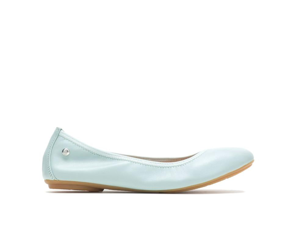 Hush Puppies Chaste Ballet Seafoam Leather | Women Flats & Slip-Ons