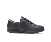 Hush Puppies Classic Walker Black Leather | Women Walking Shoes