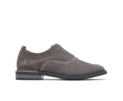 Hush Puppies Davis Slip-On Oxford Dark Grey Suede | Men Oxfords