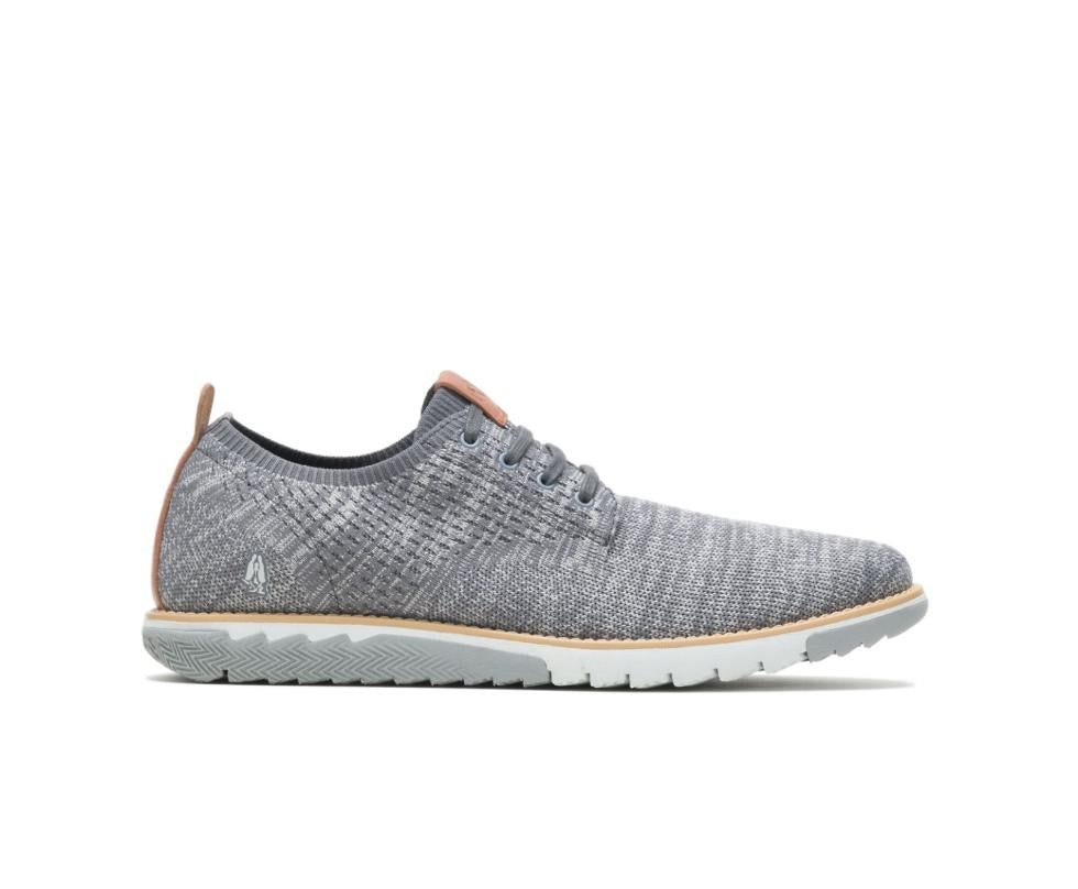 Hush Puppies Expert Knit Plain Toe Oxford Grey Textile | Men Sneakers