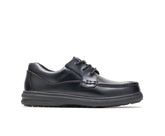 Hush Puppies Gus Black Leather | Men Walking Shoes