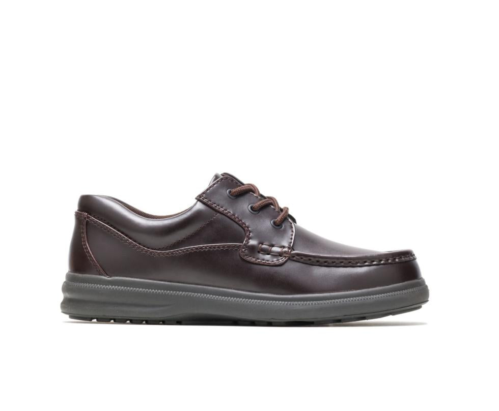 Hush Puppies Gus Dark Brown Pull-up Leather | Men Walking Shoes