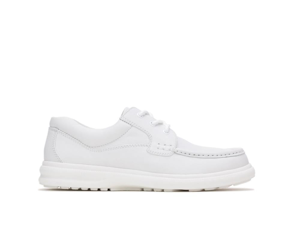 Hush Puppies Gus White Leather | Men Walking Shoes