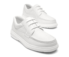 Hush Puppies Gus White Leather | Men Walking Shoes