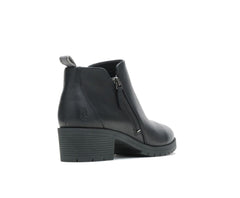 Hush Puppies Hadley Side Zip Boot Black Leather | Women Boots
