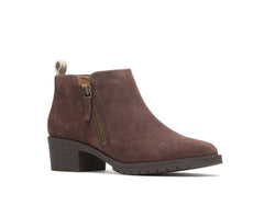 Hush Puppies Hadley Side Zip Boot Dark Brown Suede | Women Boots