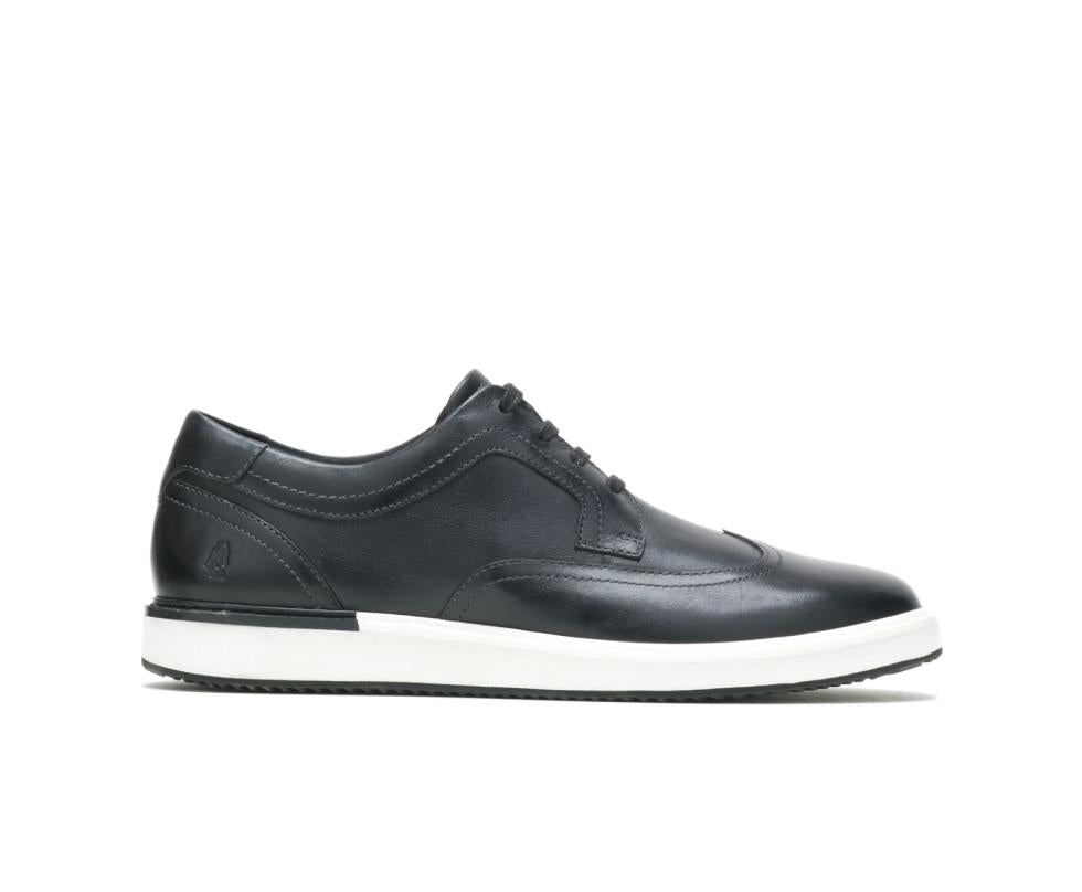 Hush Puppies Heath Wingtip Oxford Black Leather | Men Sneakers