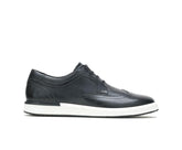 Hush Puppies Heath Wingtip Oxford Black Leather | Men Sneakers