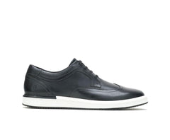 Hush Puppies Heath Wingtip Oxford Black Leather | Men Sneakers