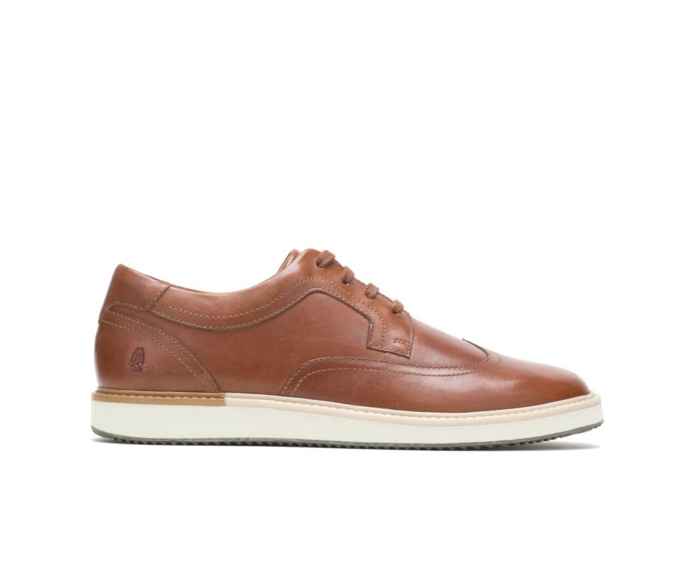 Hush Puppies Heath Wingtip Oxford Cognac Leather | Men Sneakers