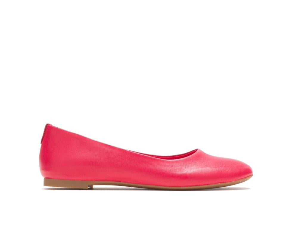 Hush Puppies Kendal Ballet Perfect Fit Fire Red Leather | Women Flats & Slip-Ons