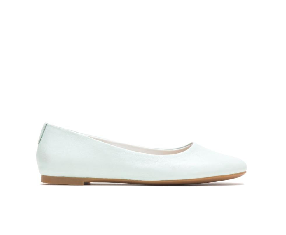 Hush Puppies Kendal Ballet Perfect Fit Pale Blue Leather | Women Flats & Slip-Ons