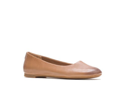 Hush Puppies Kendal Ballet Perfect Fit Tan Leather | Women Flats & Slip-Ons
