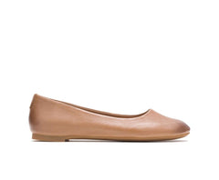 Hush Puppies Kendal Ballet Perfect Fit Tan Leather | Women Flats & Slip-Ons
