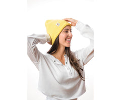 Hush Puppies Knit Beanie Sunshine Yellow | Men/Women Hats