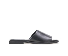 Hush Puppies Lexi Slide Black Leather | Women Sandals