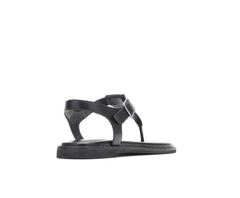 Hush Puppies Lexi Toepost Black Leather | Women Sandals