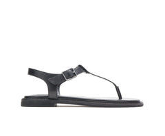 Hush Puppies Lexi Toepost Black Leather | Women Sandals