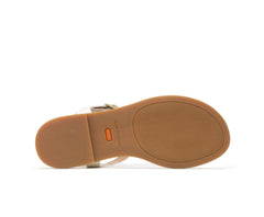 Hush Puppies Lexi Toepost Ivory Leather | Women Sandals