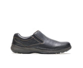 Hush Puppies Lunar Ii Black Leather | Men Slip-Ons