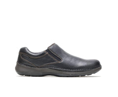 Hush Puppies Lunar Ii Black Leather | Men Slip-Ons