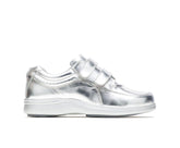 Hush Puppies Power Walker Ii Silver Metallic Leather | Women Walking Shoes