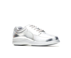 Hush Puppies Power Walker Silver Metallic Leather | Women Walking Shoes