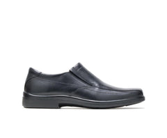 Hush Puppies Rainmaker Black Leather | Men Slip-Ons