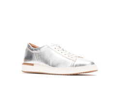 Hush Puppies Sabine Sneaker Silver Metallic Leather | Women Sneakers