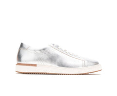 Hush Puppies Sabine Sneaker Silver Metallic Leather | Women Sneakers