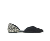 Hush Puppies Sadie D'Orsay Black Suedezebra | Women Flats & Slip-Ons