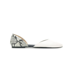 Hush Puppies Sadie D'Orsay Ivorysnake Leather | Women Flats & Slip-Ons