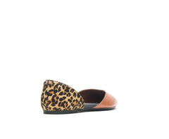 Hush Puppies Sadie D'Orsay Tan Leathercheetah | Women Flats & Slip-Ons