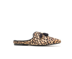 Hush Puppies Sadie Tassel Mule Leopard Calf Hair | Women Flats & Slip-Ons