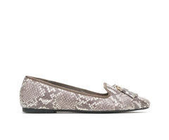 Hush Puppies Sadie Tassel Slip-On Natural Snake Leather | Women Flats & Slip-Ons
