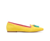 Hush Puppies Sadie Tassel Slip-On Sun Yellow Suede | Women Flats & Slip-Ons