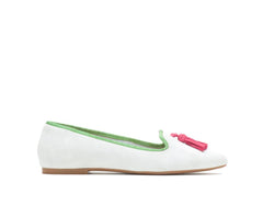 Hush Puppies Sadie Tassel Slip-On Vapor Grey Suede | Women Flats & Slip-Ons