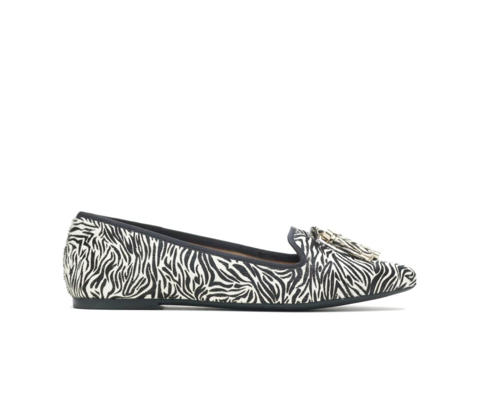 Hush Puppies Sadie Tassel Slip-On Zebra Calf Hair | Women Flats & Slip-Ons