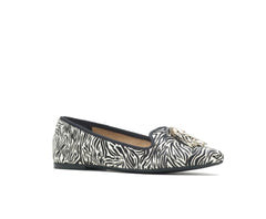Hush Puppies Sadie Tassel Slip-On Zebra Calf Hair | Women Flats & Slip-Ons