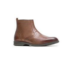 Hush Puppies Shepsky Zip Boot Brown Leather | Men Boots